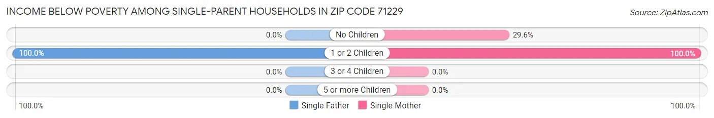 Income Below Poverty Among Single-Parent Households in Zip Code 71229