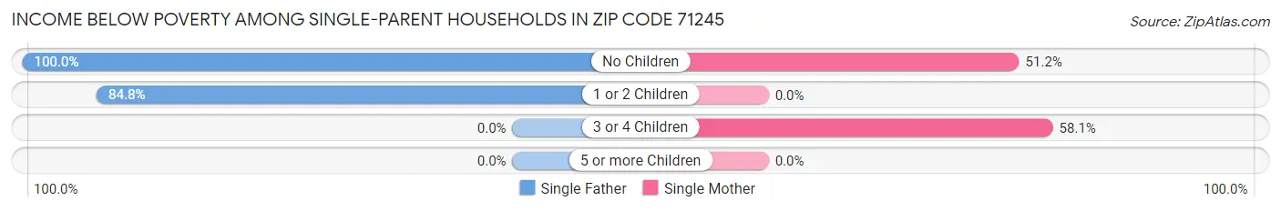 Income Below Poverty Among Single-Parent Households in Zip Code 71245