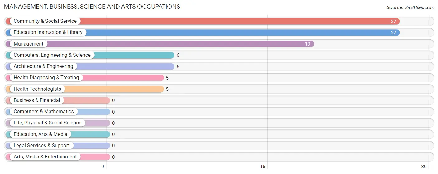 Management, Business, Science and Arts Occupations in Zip Code 71276