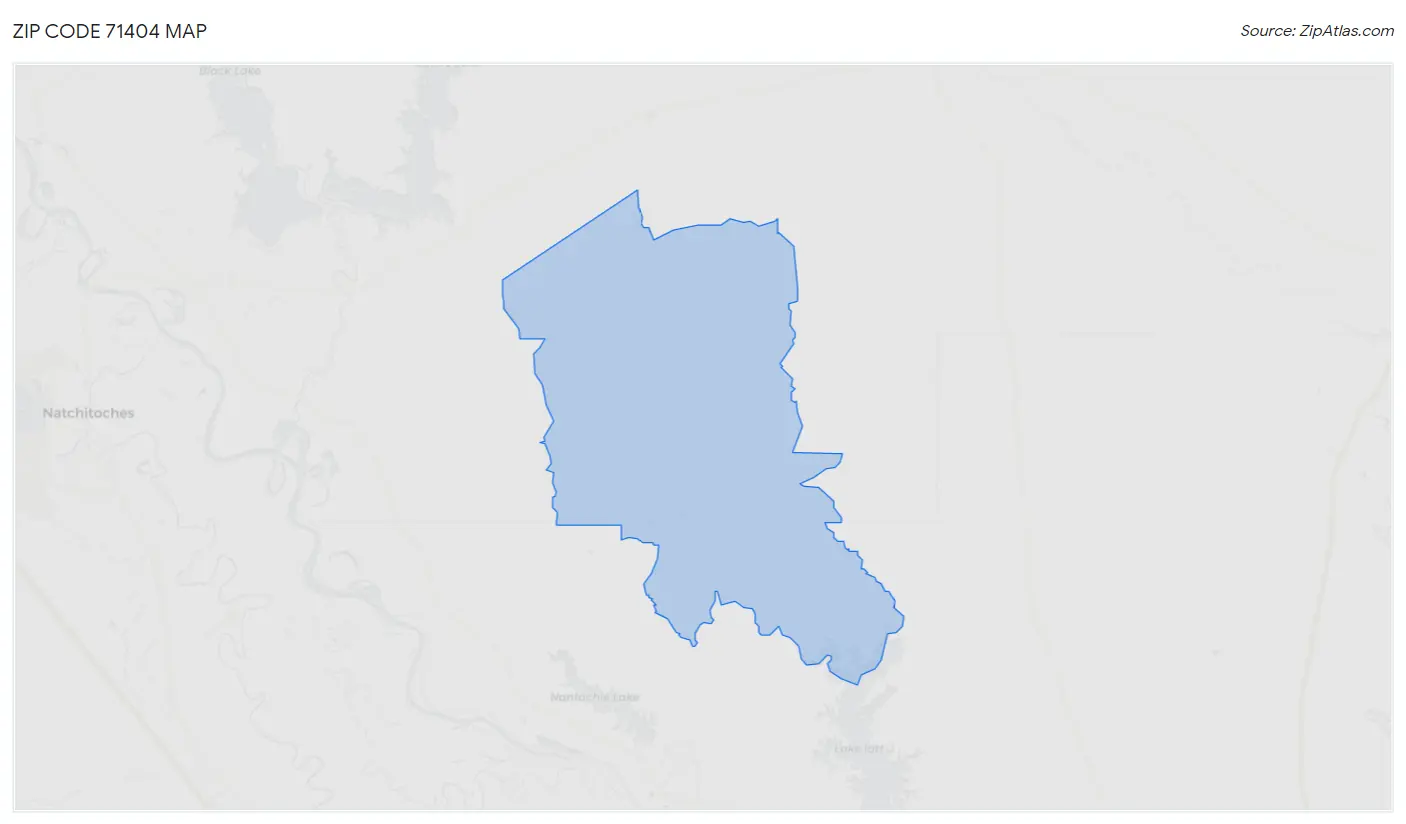 Zip Code 71404 Map