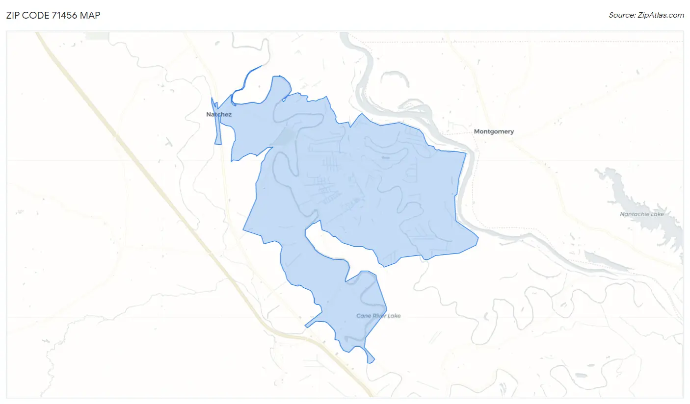 Zip Code 71456 Map