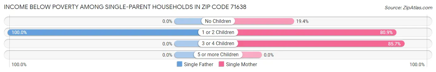 Income Below Poverty Among Single-Parent Households in Zip Code 71638