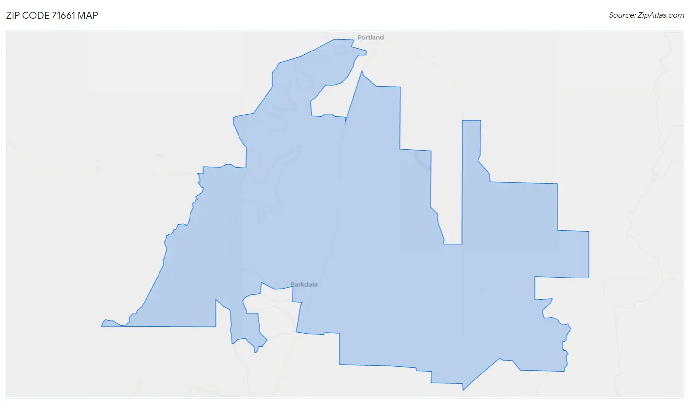 Zip Code 71661 Map