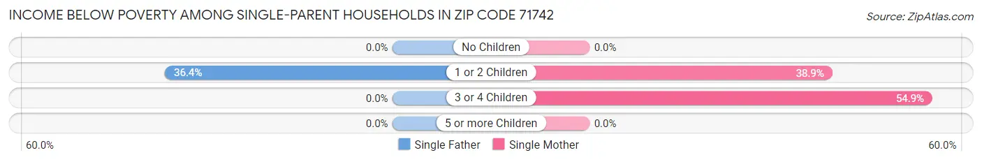 Income Below Poverty Among Single-Parent Households in Zip Code 71742