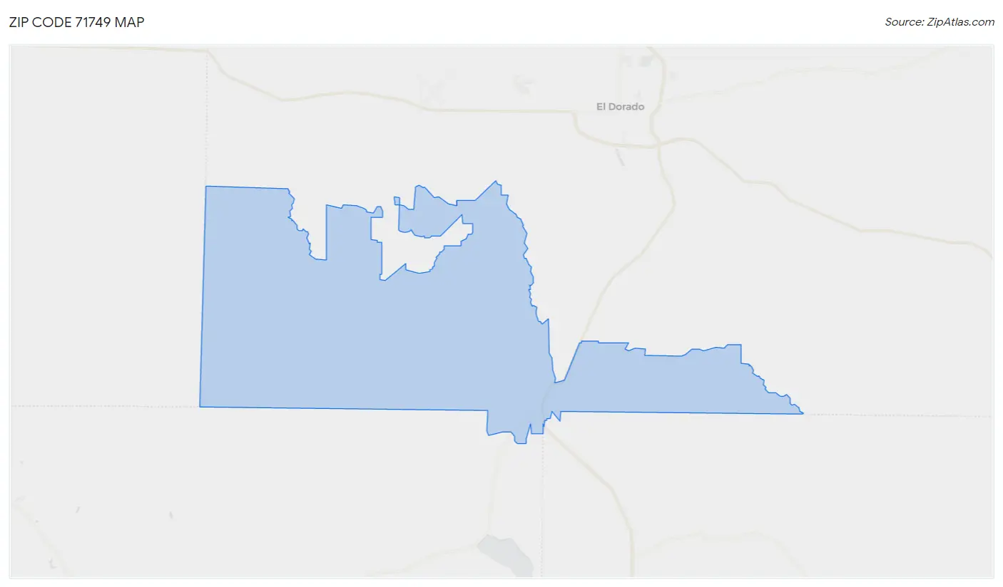 Zip Code 71749 Map