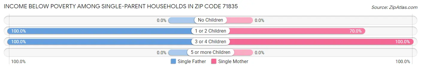 Income Below Poverty Among Single-Parent Households in Zip Code 71835