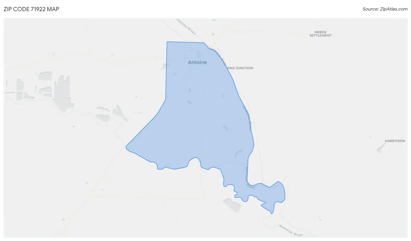 Zip Code 71922 Map