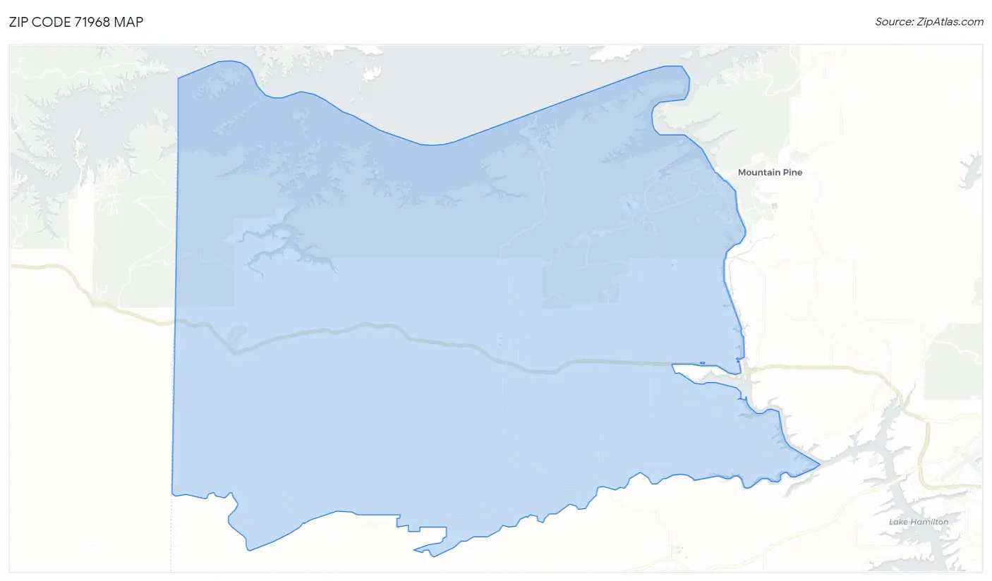 Zip Code 71968 Map