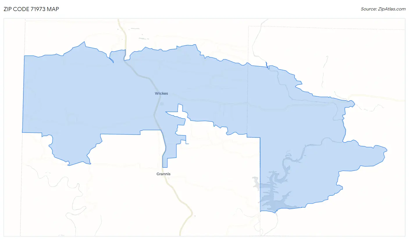 Zip Code 71973 Map