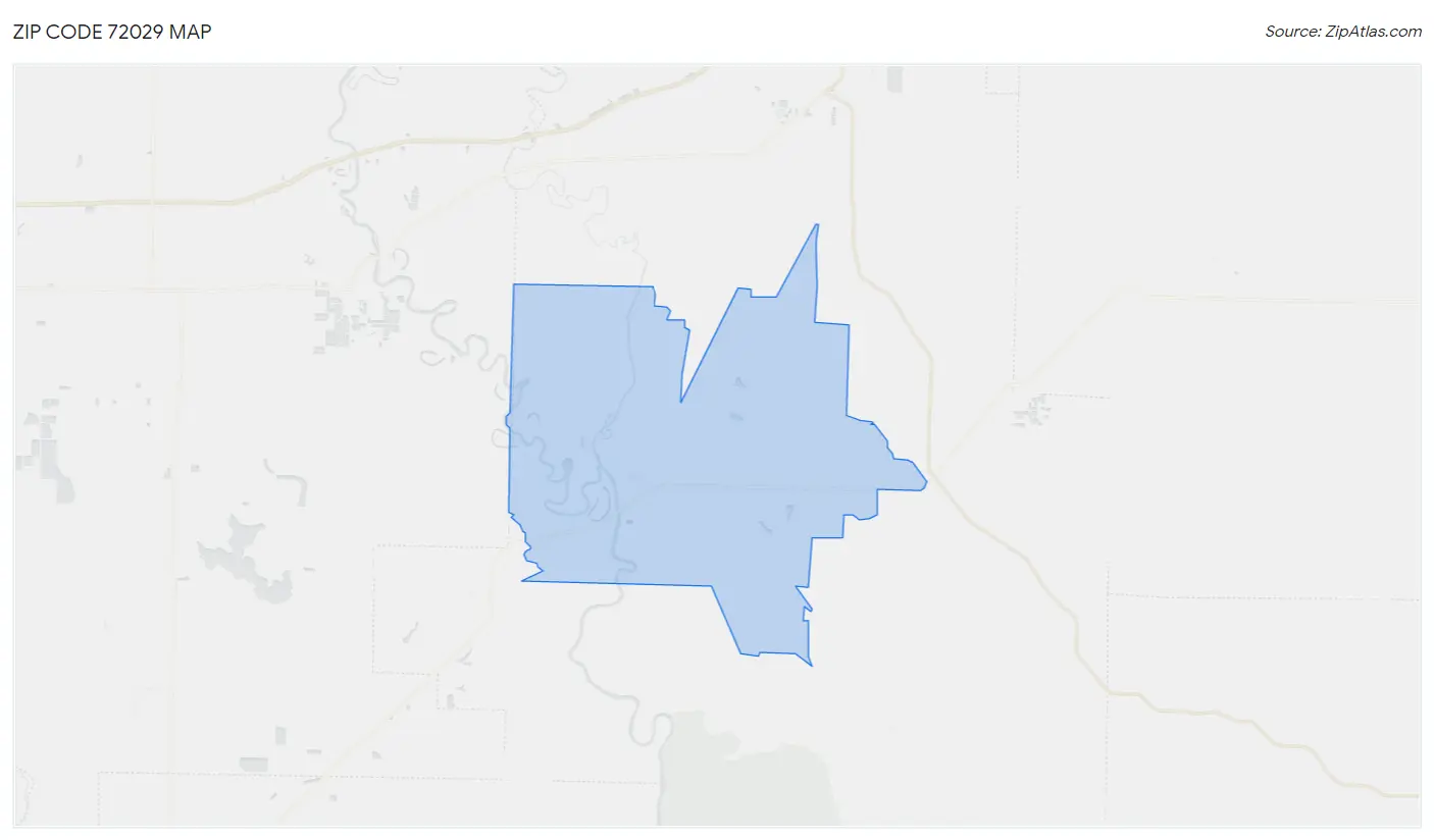 Zip Code 72029 Map