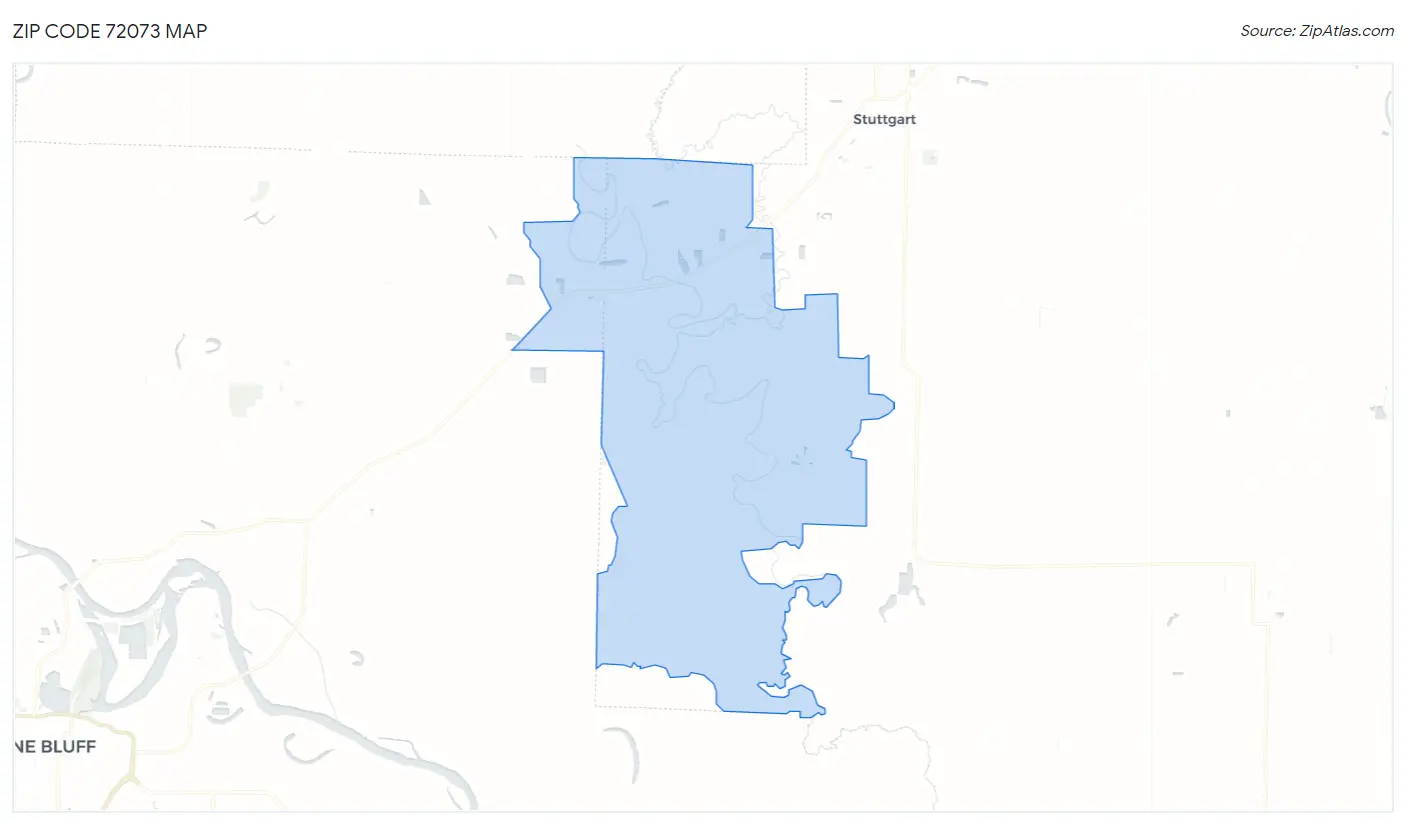 Zip Code 72073 Map