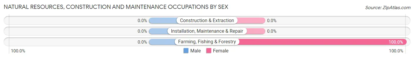 Natural Resources, Construction and Maintenance Occupations by Sex in Zip Code 72079