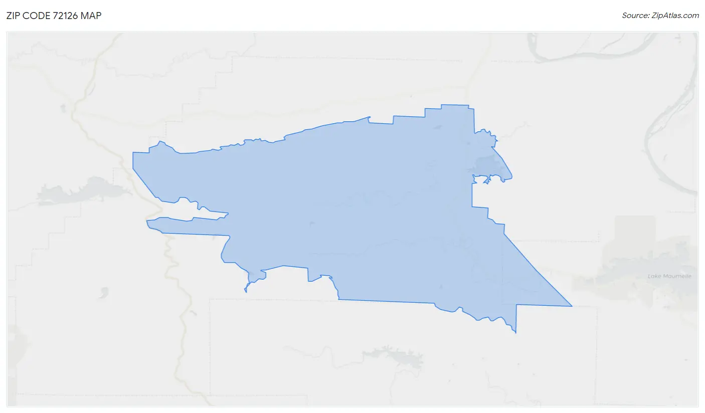 Zip Code 72126 Map