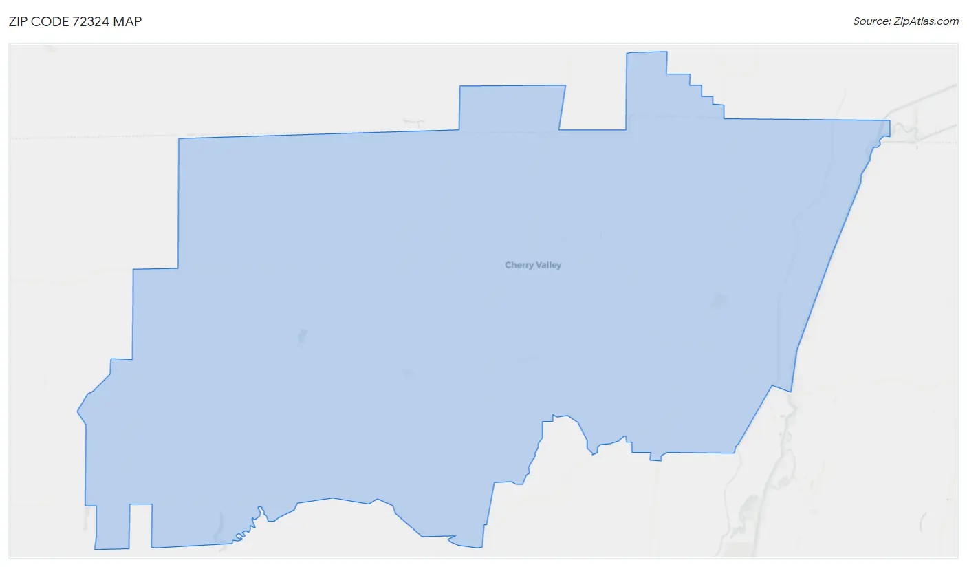 Zip Code 72324 Map