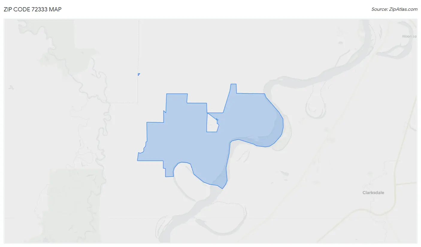 Zip Code 72333 Map