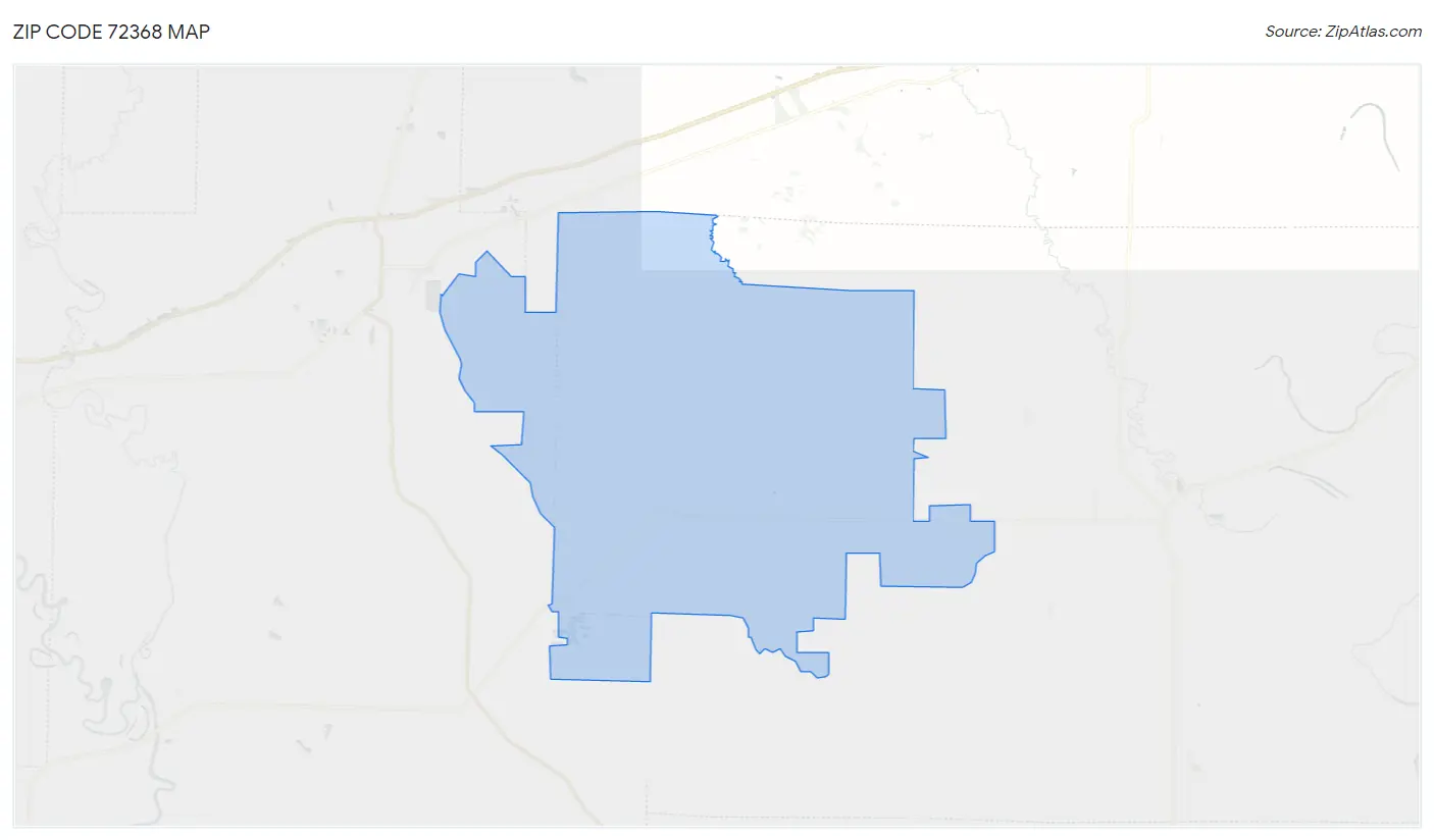 Zip Code 72368 Map