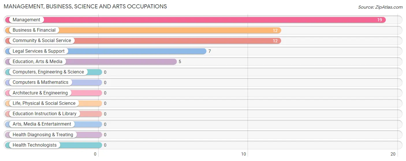 Management, Business, Science and Arts Occupations in Zip Code 72384