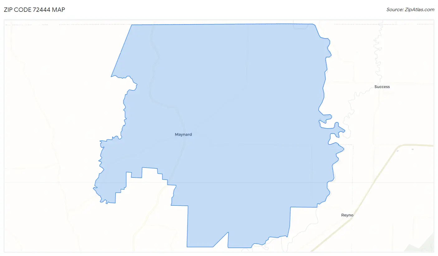 Zip Code 72444 Map