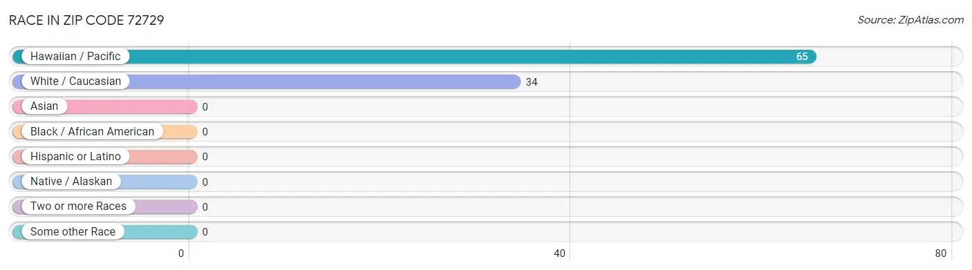 Race in Zip Code 72729