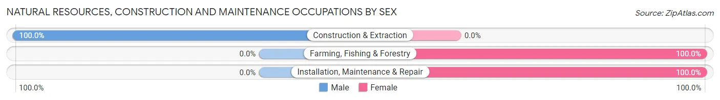 Natural Resources, Construction and Maintenance Occupations by Sex in Zip Code 73011