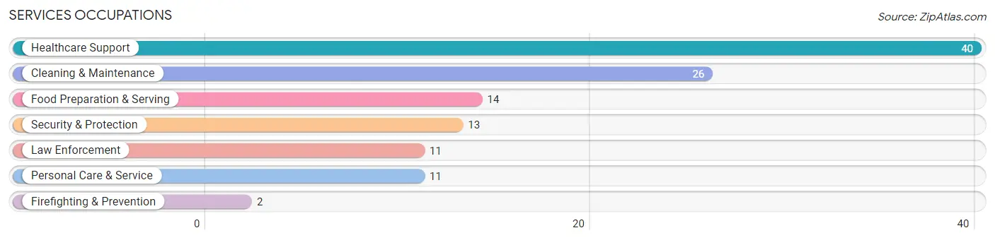 Services Occupations in Zip Code 73038