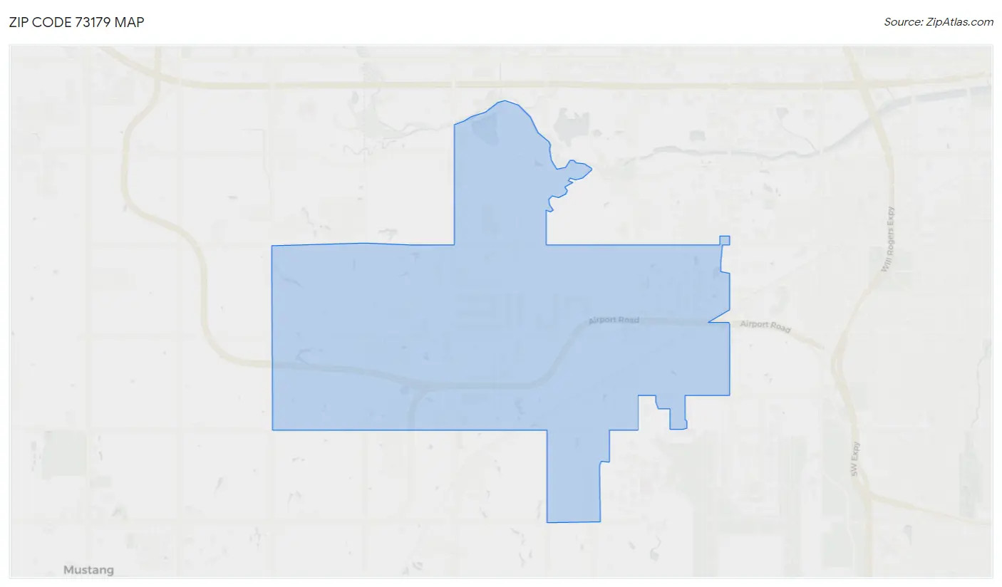 Zip Code 73179 Map