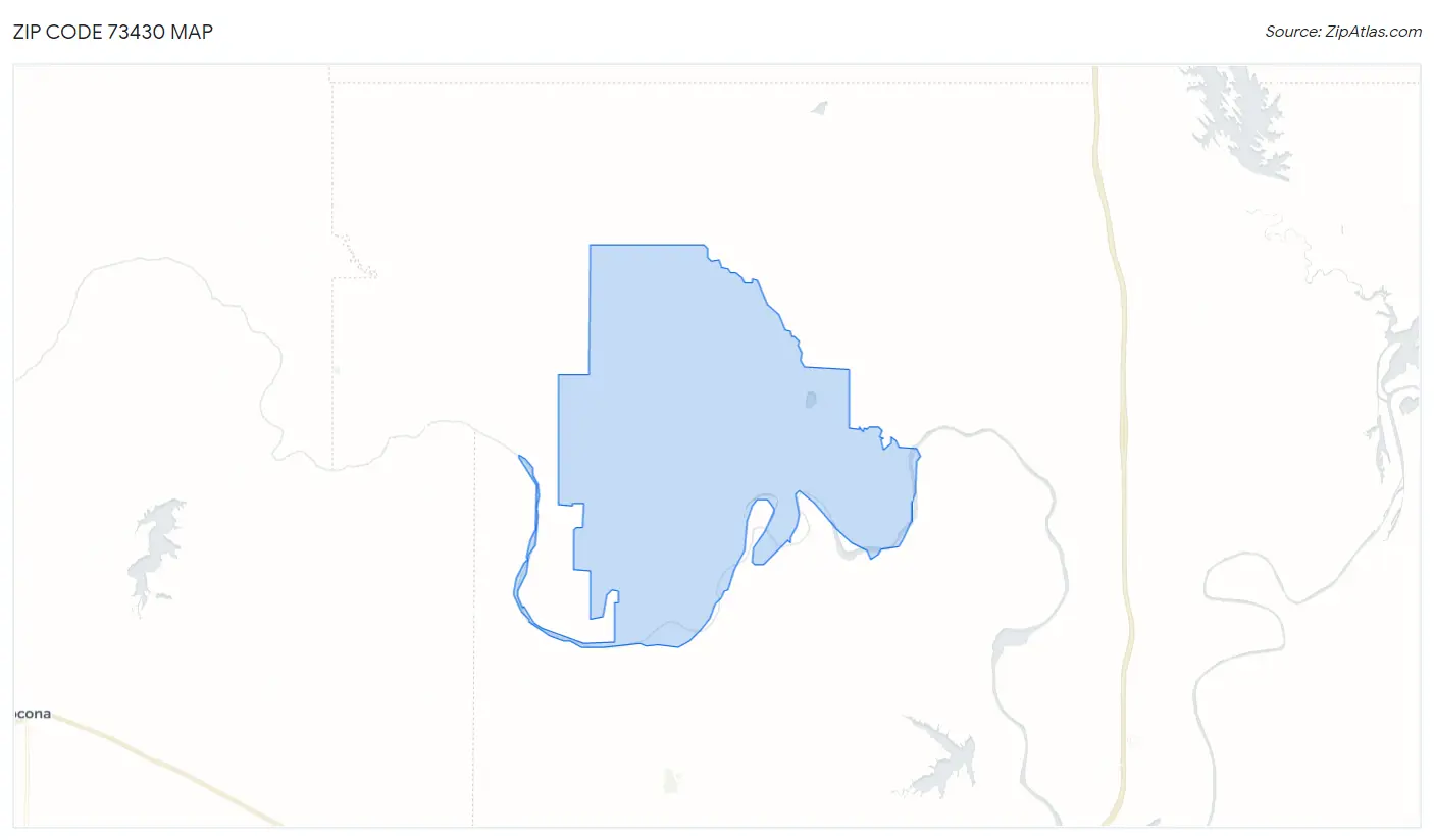 Zip Code 73430 Map