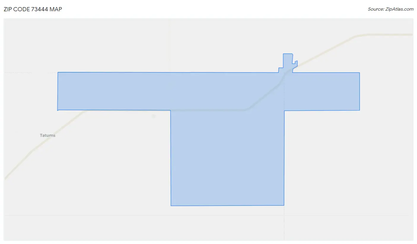 Zip Code 73444 Map