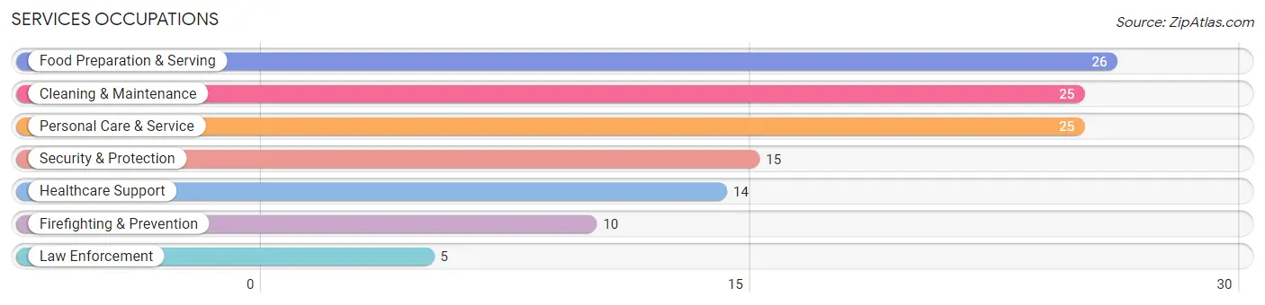 Services Occupations in Zip Code 73456