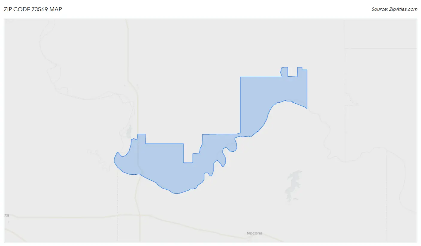 Zip Code 73569 Map