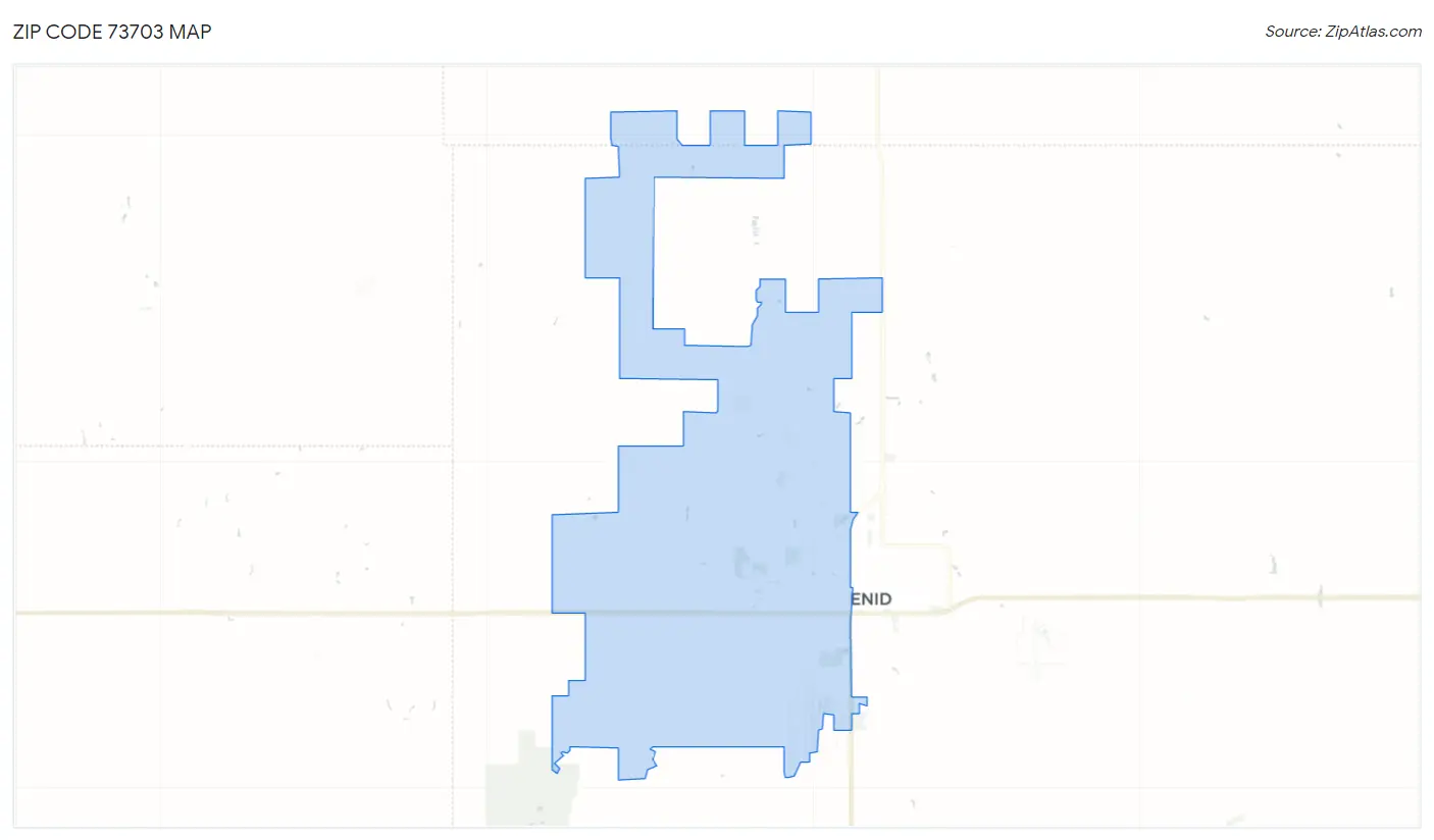 Zip Code 73703 Map