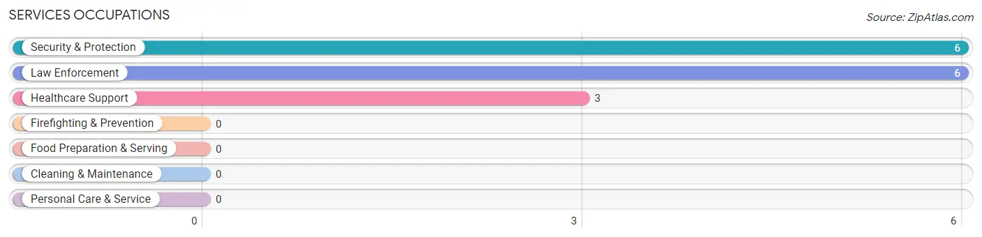 Services Occupations in Zip Code 73722