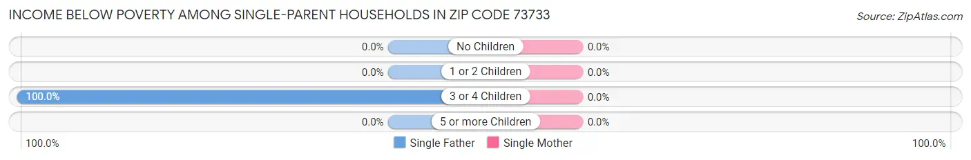 Income Below Poverty Among Single-Parent Households in Zip Code 73733