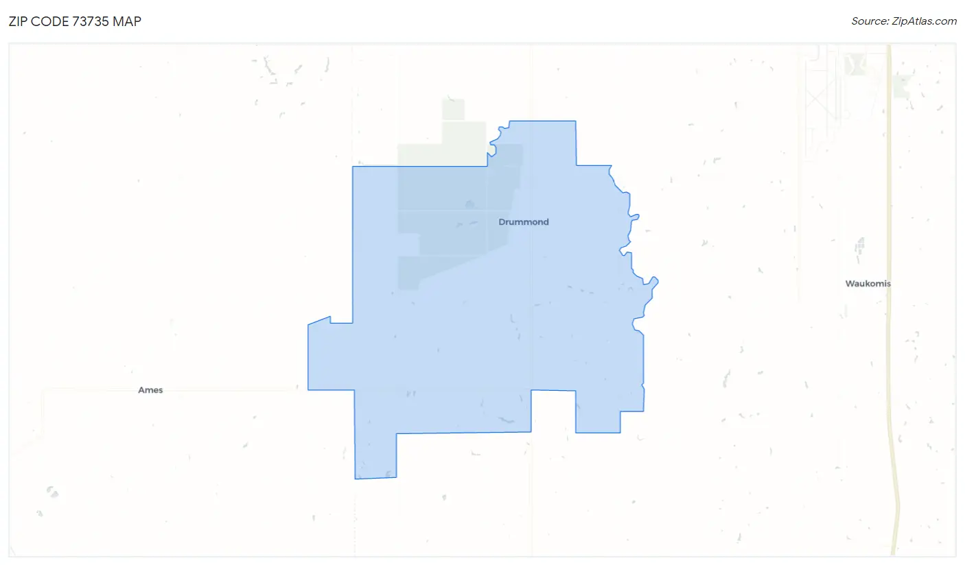 Zip Code 73735 Map