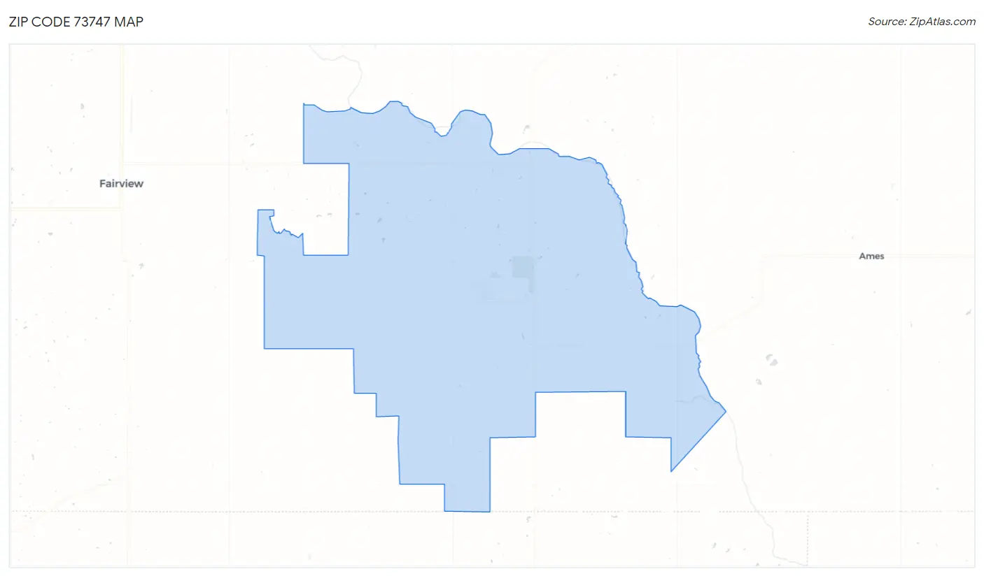 Zip Code 73747 Map