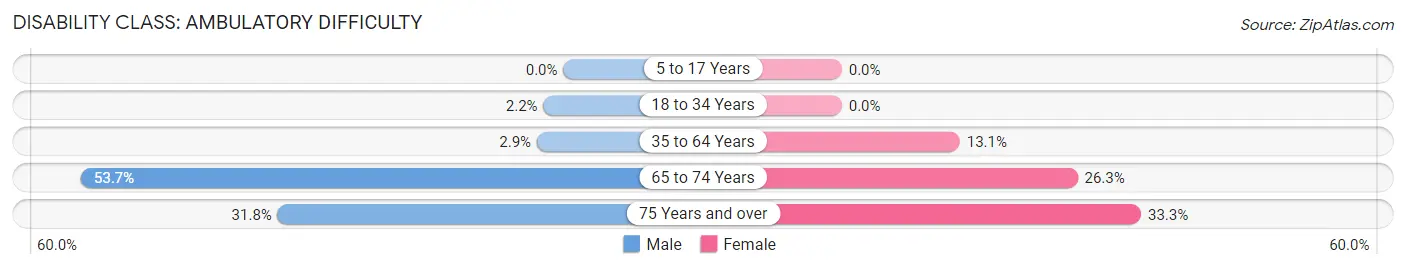 Disability in Zip Code 73755: <span>Ambulatory Difficulty</span>