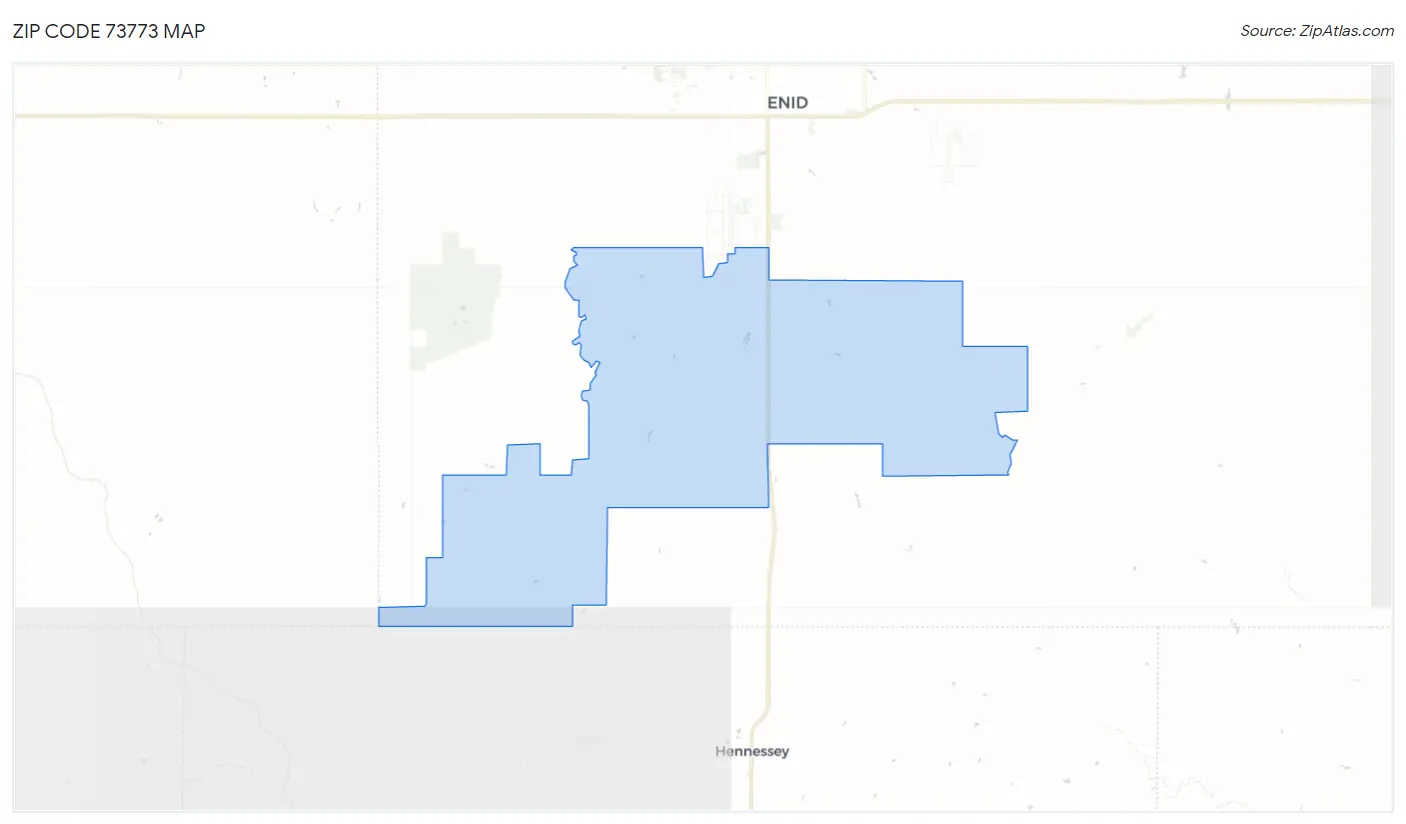 Zip Code 73773 Map