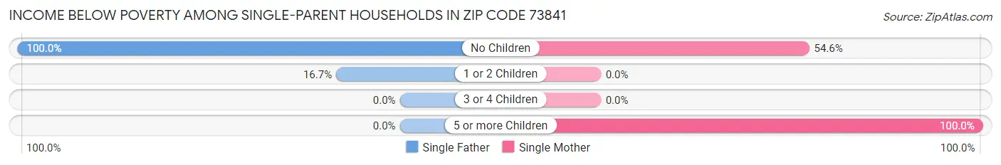 Income Below Poverty Among Single-Parent Households in Zip Code 73841