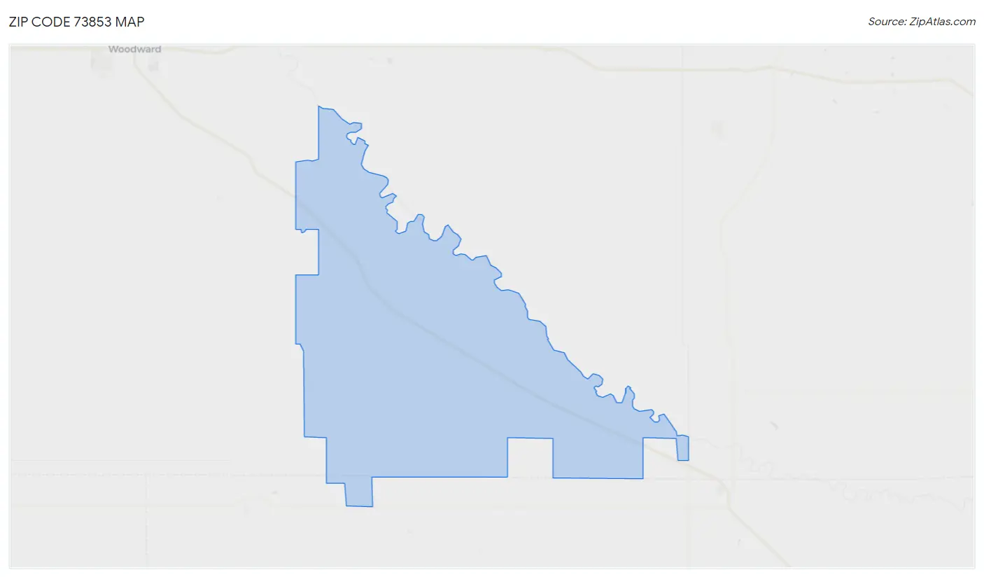 Zip Code 73853 Map