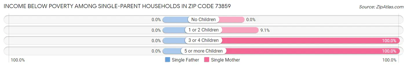 Income Below Poverty Among Single-Parent Households in Zip Code 73859