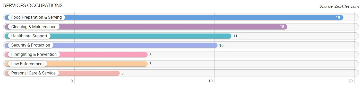 Services Occupations in Zip Code 73860