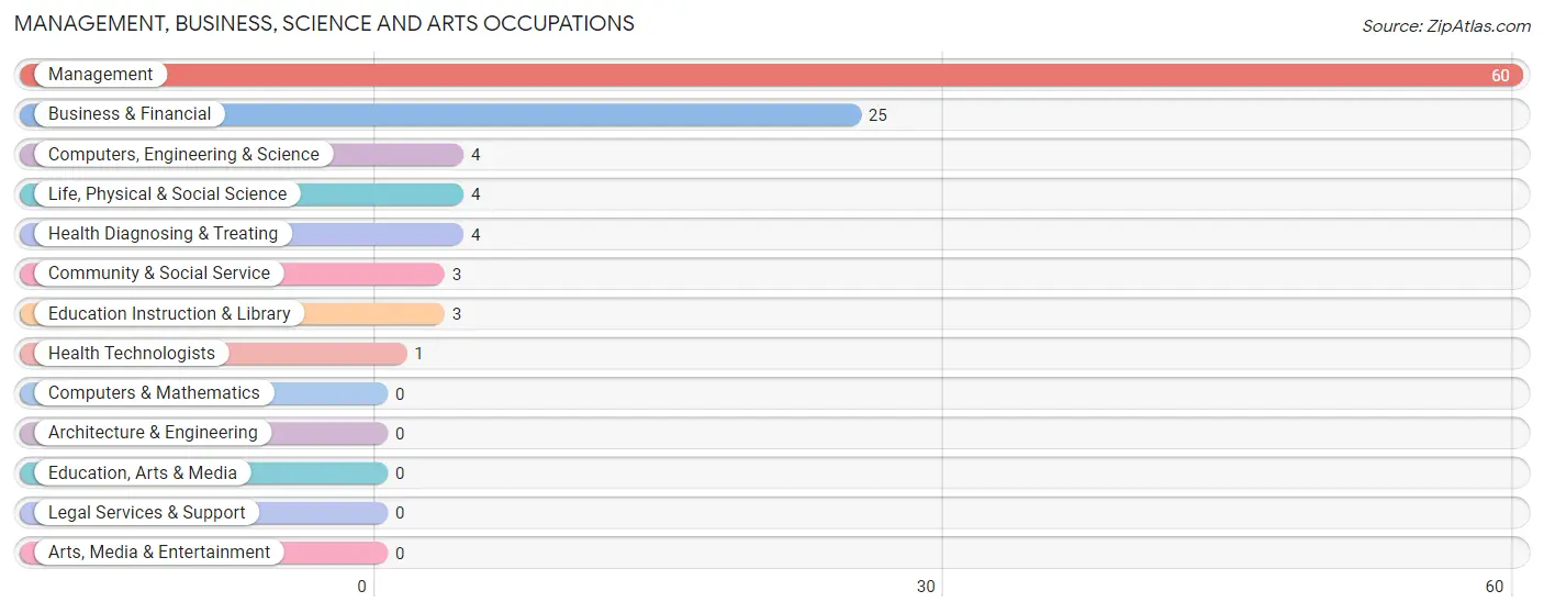 Management, Business, Science and Arts Occupations in Zip Code 73937