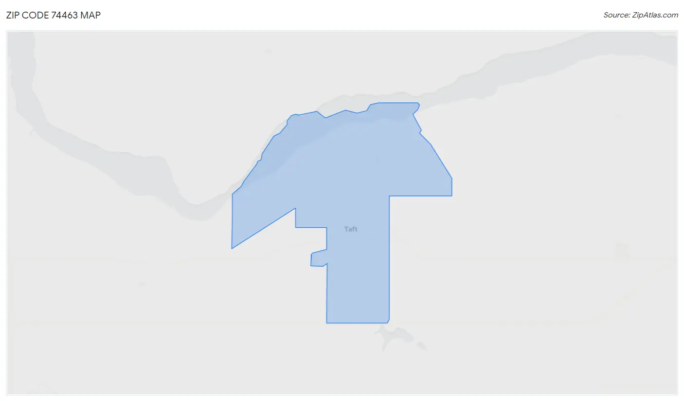 Zip Code 74463 Map