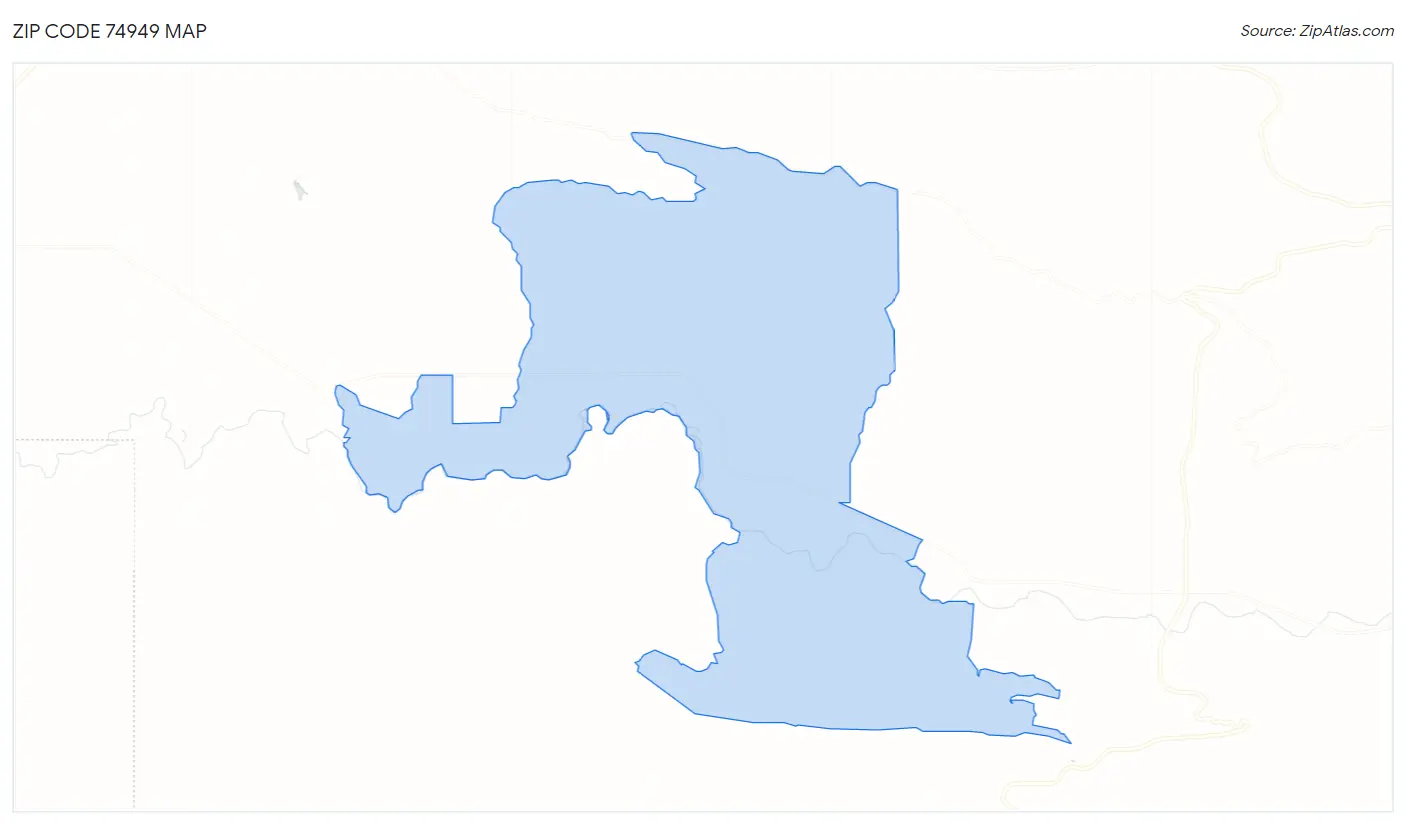 Zip Code 74949 Map