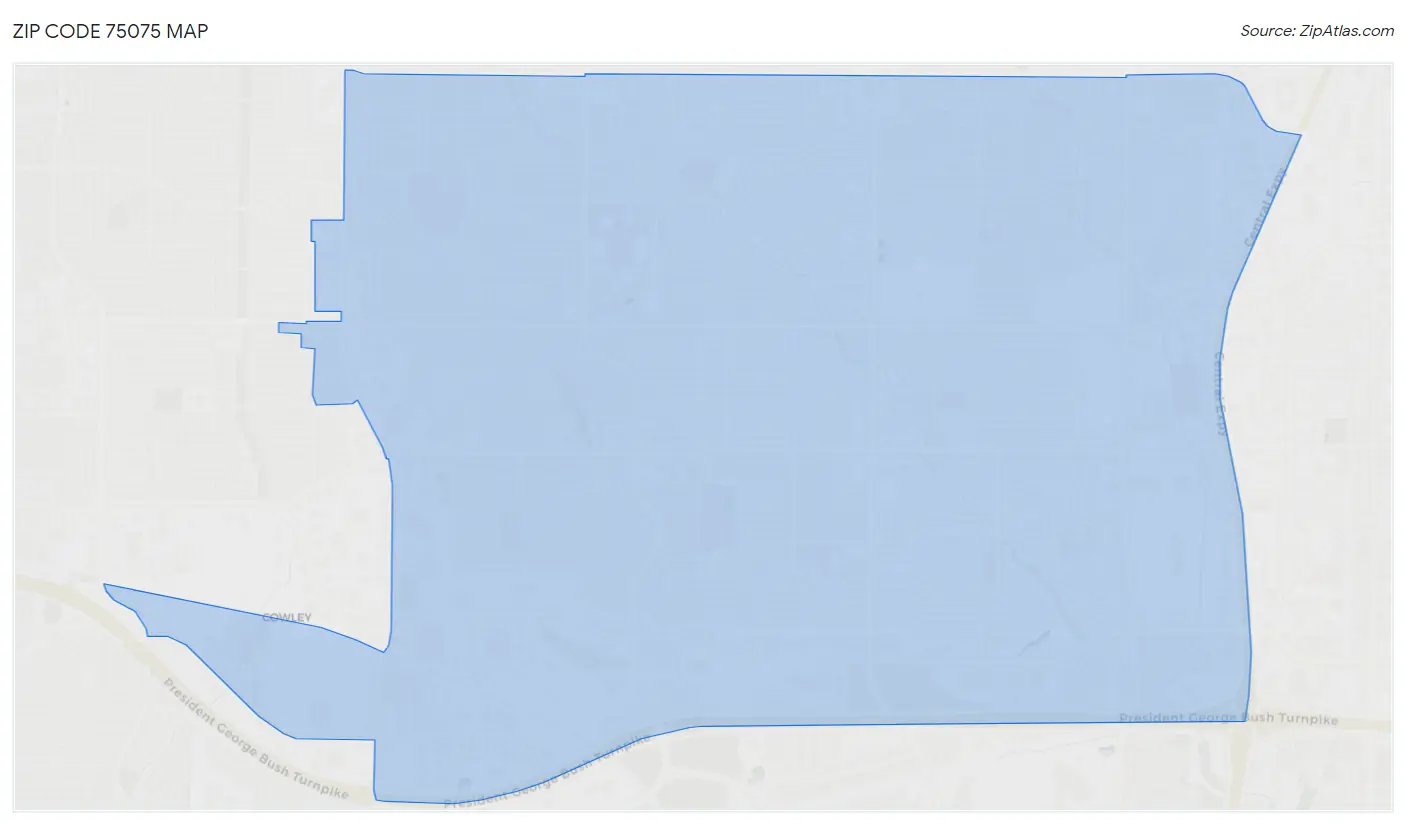 Zip Code 75075 Map