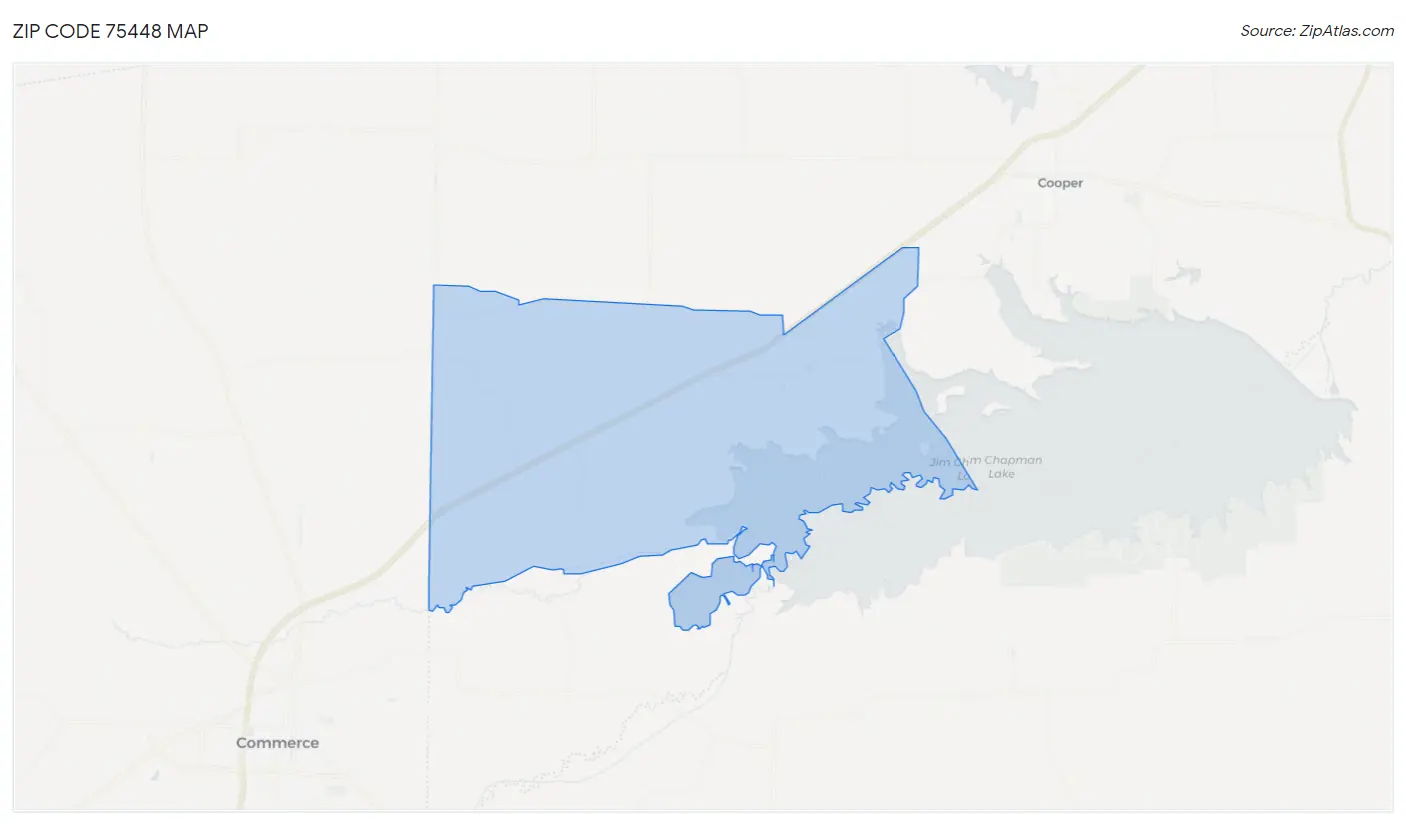 Zip Code 75448 Map