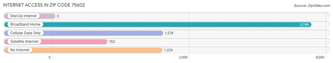 Internet Access in Zip Code 75602