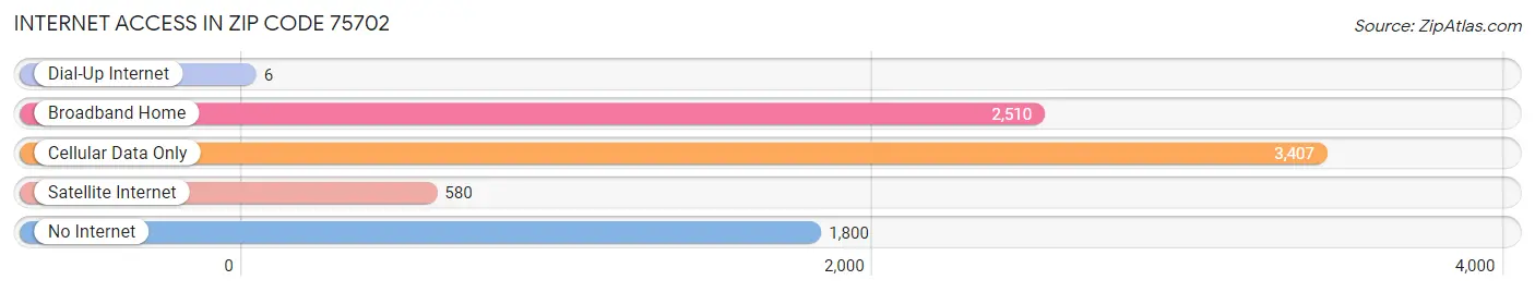Internet Access in Zip Code 75702