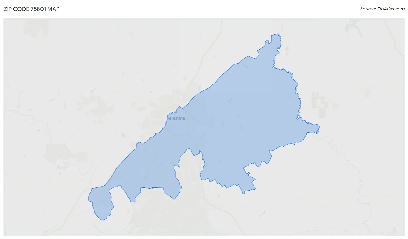 Zip Code 75801 Map