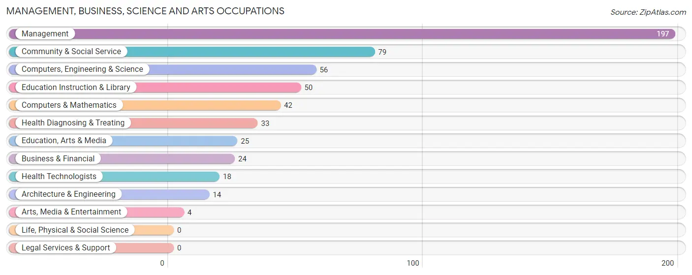 Management, Business, Science and Arts Occupations in Zip Code 75855